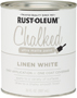 RUST-OLEUM Chalked 285140 Chalked Paint, Ultra Matte, Linen White, 30 oz,