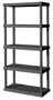 Sterilite 01553V01 Shelving Unit, 36 in OAW, 18 in OAD, 75-1/8 in OAH,