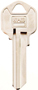 HY-KO 11010KW11 Key Blank, Brass, Nickel, For: Kwikset Cabinet, House Locks