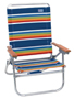 Rio Brands SC602-2052005OGPK In-Easy Out 4-Position Beach Chair; 25 in W;