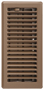 Imperial RG2004 Louvered Floor Register, 10 in L, 4 in W, Steel, Brown,