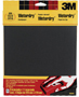 3M 9086 Sandpaper, 11 in L, 9 in W, 320 Grit, Extra Fine, Silicone Carbide