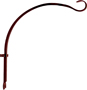 Landscapers Select GB-3040 Hanging Plant Hook; 16 in L; Steel; Hammered