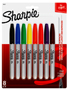 Sharpie 30217 Permanent Marker, Fine Lead/Tip, Assorted Lead/Tip