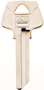 HY-KO 11010S6 Key Blank, Brass, Nickel, For: Sargent Cabinet, House Locks