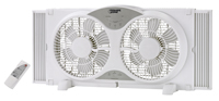 PowerZone BP2-9A Reversible Window Fan, 120 V, 9 in Dia Blade, 12-Blade,