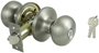 ProSource TFX200V-PS Entry Knob Set; Solid Brass; Satin Nickel