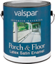 Valspar 027.0001505.007 Latex Porch and Floor Paint, Satin, Clear, 1 gal