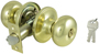 ProSource TF700V-PS Entry Knob Set; Brass; Polished Brass