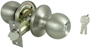 ProSource T3P00V-PS Tubular Entry Knob Set, 1-3/8 to 1-3/4 in Thick Door,