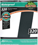 Gator 3282 Sanding Sheet, 11 in L, 9 in W, 320 Grit, Silicone Carbide