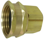 Landscapers Select PMB-059LFBC Hose Adapter, 3/4 x 1/2 in, FHT x FIP, Brass,