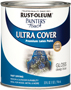 RUST-OLEUM PAINTER'S Touch 224428T Brush-On Paint; Gloss; Deep Blue; 1 qt