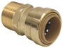 B & K ProLine Series 630-104HC Adapter, 3/4 in, Push-Fit x MPT, Brass, 200