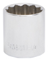 Vulcan MT6525893 Drive Socket, 1-1/4 in Socket, 1/2 in Drive, 12-Point,