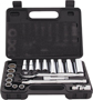 Vulcan TS1020 Socket Set, Chrome Vanadium Steel, Chrome