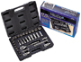 Vulcan TS1033 Socket Set, Chrome Vanadium Steel, Chrome