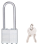 ProSource HD00020L Padlock, Keyed Alike Key, Long Shackle, 1/4 (6.3) in (mm)