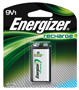 Energizer NH22NBP Rechargeable Battery, 9 V Battery, Nickel-Metal Hydride,