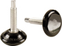 Shepherd Hardware 9444 Furniture Glide with Threaded Stem, Phenolic, Black