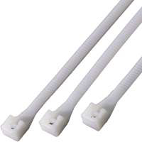 GB 10098NL Double Lock Cable Tie, 6/6 Nylon, White