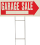 HY-KO RS-804 Lawn Sign, Garage Sale, White Legend, Plastic, 24 in W x 9-1/2