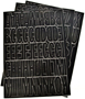 HY-KO 30034 Die-Cut Number and Letter Set, 2 in H Character, Black