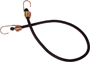 KEEPER 06182 Bungee Cord, 13/32 in Dia, 32 in L, Rubber, Black, Hook End