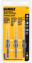 DeWALT DW2535 Countersink Set, HSS, 3-Piece, For 3/8 and 1/2 in Drills and