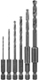 DeWALT DW2551 Drill Bit Set, 6-Piece, Black Oxide