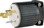 Eaton Cooper Wiring L520P Electrical Plug; 2-Pole; 20 A; 125 V; NEMA: L5-20;