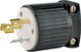 Eaton Cooper Wiring L520P Locking Electrical Plug, 125 V, 20 A,