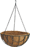Landscapers Select GB-4337-3L Hanging Planter with Natural Coconut Liner,