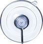 Adams 6500-74-3848 Suction Cup with Hook; Steel Hook; PVC Base; Clear Base;