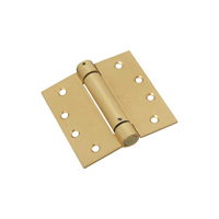 National Hardware N184-572 Spring Hinge, 4 in H Frame Leaf, Steel, Brass,