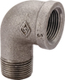 Prosource 6-1B Street Pipe Elbow, 1 in, FIP x MIP, 90 deg Angle, Malleable