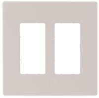 Eaton Cooper Wiring PJ PJS262W Wallplate, 4.87 in L, 4.94 in W, 2 -Gang,