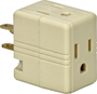Eaton Wiring Devices BP1482V Outlet Adapter; 2-Pole; 15 A; 125 V; 3-Outlet;