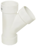 IPEX 192303L Pipe Wye, 3 in, Hub, PVC, White, SCH 40 Schedule