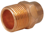 EPC 104 Series 30310 Pipe Adapter, 1/2 in, Sweat x MNPT, Copper