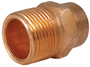 EPC 104 Series 30330 Pipe Adapter, 3/4 in, Sweat x MNPT, Copper