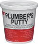 Oatey 31166 Plumber's Putty; Solid; Off-White; 14 oz