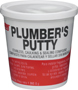 Oatey 31166 Plumbers Putty, Solid, Off-White, 14 oz