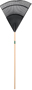 UnionTools 64309 Leaf Rake, Polypropylene Tine, 24-Tine, Hardwood Handle, 48