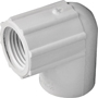 LASCO 407005BC Pipe Elbow, 1/2 in, Slip x FPT, 90 deg Angle, PVC, SCH 40