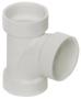 CANPLAS 192151L Sanitary Pipe Tee, 1-1/2 in, Hub, PVC, White