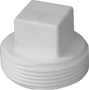 IPEX 193051S Cleanout Plug, 1-1/2 in, MNPT, PVC, White, SCH 40 Schedule