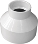 IPEX 193023 Reducing Coupling, 3 x 1-1/2 in, Hub, PVC, White, SCH 40