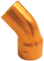 EPC 31202 Street Pipe Elbow, 3/4 in, Sweat x FTG, 45 deg Angle, Copper