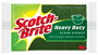 Scotch-Brite 425 Scrub Sponge, 4-1/2 in L, 2.7 in W, 0.6 in Thick,